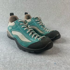 Asolo Sunset Sneakers Women’s Size 8.5 Blue Suede Hiking Trail Athletic Shoes.